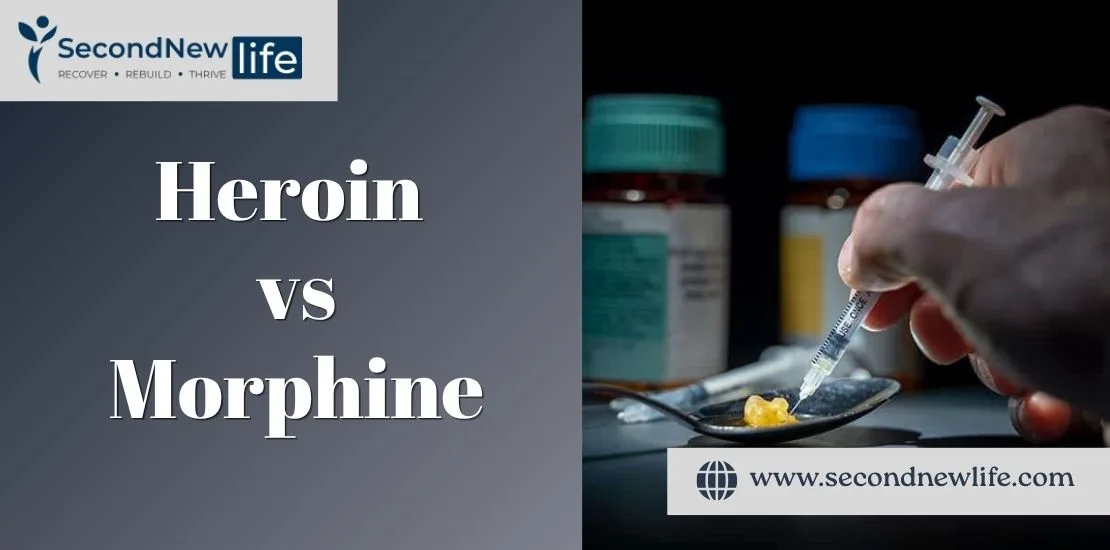 heroin vs morphine imgae